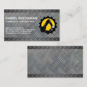 Baufahrzeug | Diamantbeschichteter Stahl Visitenkarte (Vorne/Hinten)