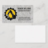 Baufahrzeug | Earth Digger | Blue Collar Terminkarte (Vorne/Hinten)