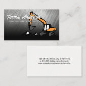 Baufahrzeug | Erdbewegung Visitenkarte (Vorne/Hinten)