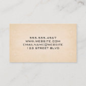 Baufahrzeug | Erdbohrer Visitenkarte (Rückseite)