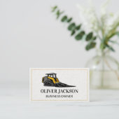 Baufahrzeug für echtes Anwesen Visitenkarte (Stehend Vorderseite)