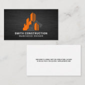 Baufahrzeug | GEBÄUDE Visitenkarte (Vorne/Hinten)