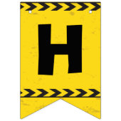 Baufahrzeug Geburtstagsparty Gelber LKW Wimpelkette (Zweite Fahne)