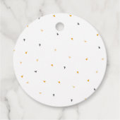 Baufahrzeug Geburtstagsparty - Liebesmarken Geschenkanhänger (Rückseite)