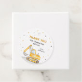 Baufahrzeug Geburtstagsparty - Liebesmarken Geschenkanhänger (Beispiel)