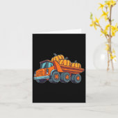 Baufahrzeug Halloween LKW Pumpkin Boys Karte (Gelbe Blume)