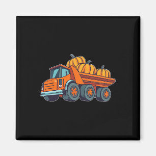 Baufahrzeug Halloween LKW Pumpkin Boys Magnet