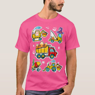 Baufahrzeug Halloween Truck Candy Pumpkin T-Shirt