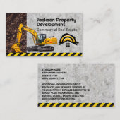 Baufahrzeug | Hardhat-Zuhause-Logo Visitenkarte (Vorne/Hinten)