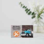 Baufahrzeug | Hardware-Tools-Logo Visitenkarte (Stehend Vorderseite)