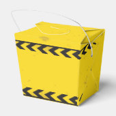 Baufahrzeug Kinder Gelbe Geburtstagspartei Geschenkschachtel (Rückseite)