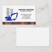 Baufahrzeug | KOMMERZIELLE GEBÄUDE Visitenkarte (Vorne/Hinten)