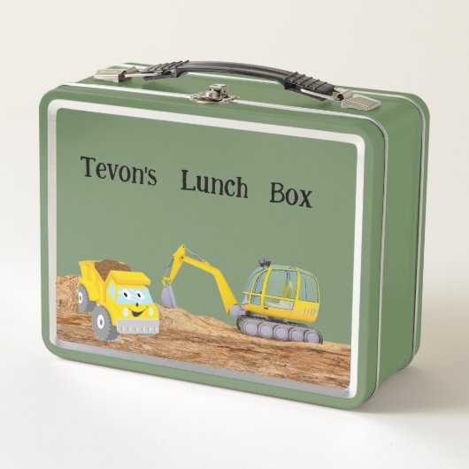 Baufahrzeug - kundenspezifischer Lunch Box (Vorderseite)