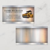 Baufahrzeug | Metallindustrie Visitenkarte (Vorne/Hinten)