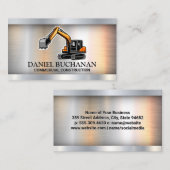 Baufahrzeug | Metallindustrie Visitenkarte (Vorne/Hinten)