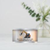 Baufahrzeug | Metallindustrie Visitenkarte (Stehend Vorderseite)