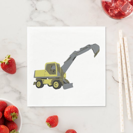 Baufahrzeug Napkins Serviette (Beispiel)