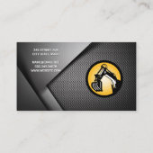 Baufahrzeug | Schwermaschinen Visitenkarte (Rückseite)