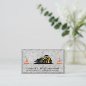 Baufahrzeug | Schwermaschinen Visitenkarte (Stehend Vorderseite)