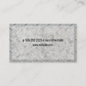 Baufahrzeug | Schwermaschinen Visitenkarte (Rückseite)