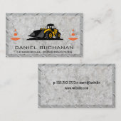 Baufahrzeug | Schwermaschinen Visitenkarte (Vorne/Hinten)