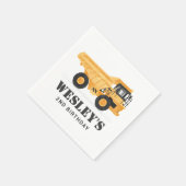 Baufahrzeug-Sprengwagen Geburtstagspartei Serviette (Ecke)