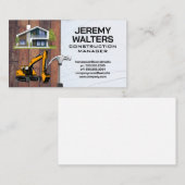 Baufahrzeug | Verbesserung der Zuhause Visitenkarte (Vorne/Hinten)