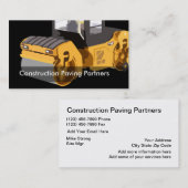 Baufahrzeug Visitenkarte (Vorne/Hinten)