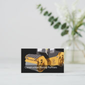 Baufahrzeug Visitenkarte (Stehend Vorderseite)