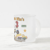 Baufahrzeuge 3. Geburtstagshemden Mattglastasse (VorderseiteRechts)