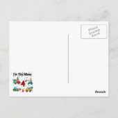 Baufahrzeuge 4. Geburtstag T - Shirt Postkarte (Rückseite)
