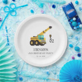 Baufahrzeuge aller Altersklassen Pappteller (Party)