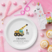 Baufahrzeuge aller Altersklassen Pappteller (Party)