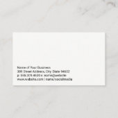 Baufahrzeuge arbeiten vor Ort Visitenkarte (Rückseite)