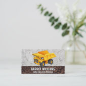 Baufahrzeuge | Erdbewegung Visitenkarte (Stehend Vorderseite)