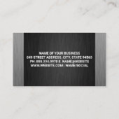 Baufahrzeuge | Handwerker Visitenkarte (Rückseite)