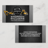 Baufahrzeuge | Handwerker Visitenkarte (Vorne/Hinten)