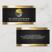 Baufahrzeuge | Hard-Hat-Logo Visitenkarte (Vorne/Hinten)