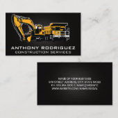 Baufahrzeuge | Immobilienentwickler Visitenkarte (Vorne/Hinten)