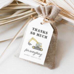 Baufahrzeuge Jungen bevorzugen Geschenkanhänger