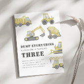 Baufahrzeuge Jungen Geburtstag Einladung