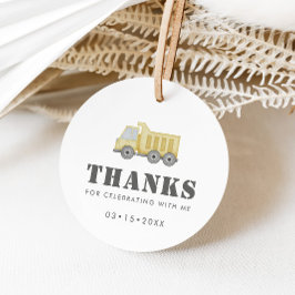 Baufahrzeuge Jungen zum Geburtstag Geschenkanhänger