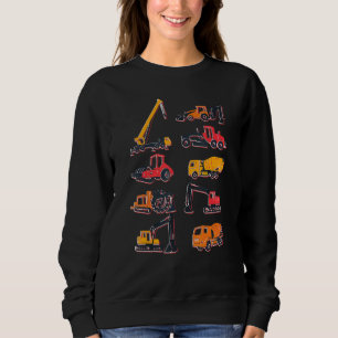 Baufahrzeuge LKW Junge sehen Sie später Exca Sweatshirt