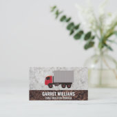 Baufahrzeuge | Logistik Visitenkarte (Stehend Vorderseite)