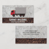 Baufahrzeuge | Logistik Visitenkarte (Vorne/Hinten)