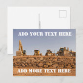 Baufahrzeuge Panorama Postkarte (Vorne/Hinten)