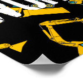 Baufahrzeuge Poster (Ecke)