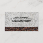 Baufahrzeuge Schubkarren | Erdbewegung Visitenkarte (Rückseite)