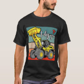 Baufahrzeuge Valentines Herzbagger T-Shirt (Vorderseite)