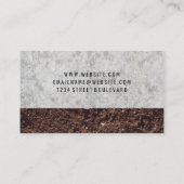 Baufahrzeuge Visitenkarte (Rückseite)